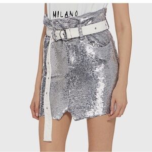 New Zoey. W Sequin Embellishments Mini Skirt